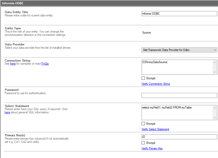 bdlc IBM Informix sharepoint integration screenshot