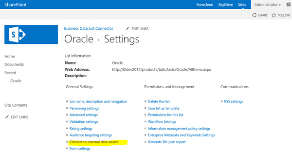 SharePoint and Oracle Connection Settings: FAQ