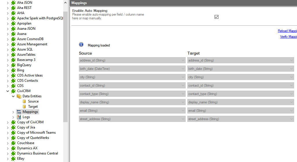Step 4 CiviCRM integration mapping