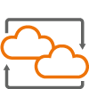 Data integration and document sync icon for microsoft office 365