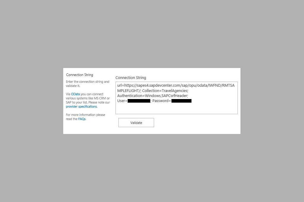 3-SharePoint-Integration-Enter-Connection-String-Layer2