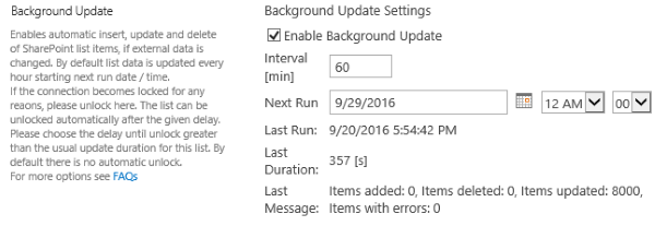 BDLC Background Update Settings