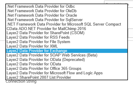 BDLC provider dropdown