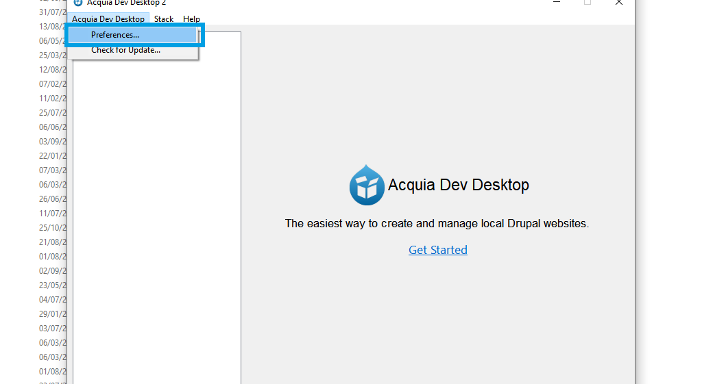 Acquia preferences