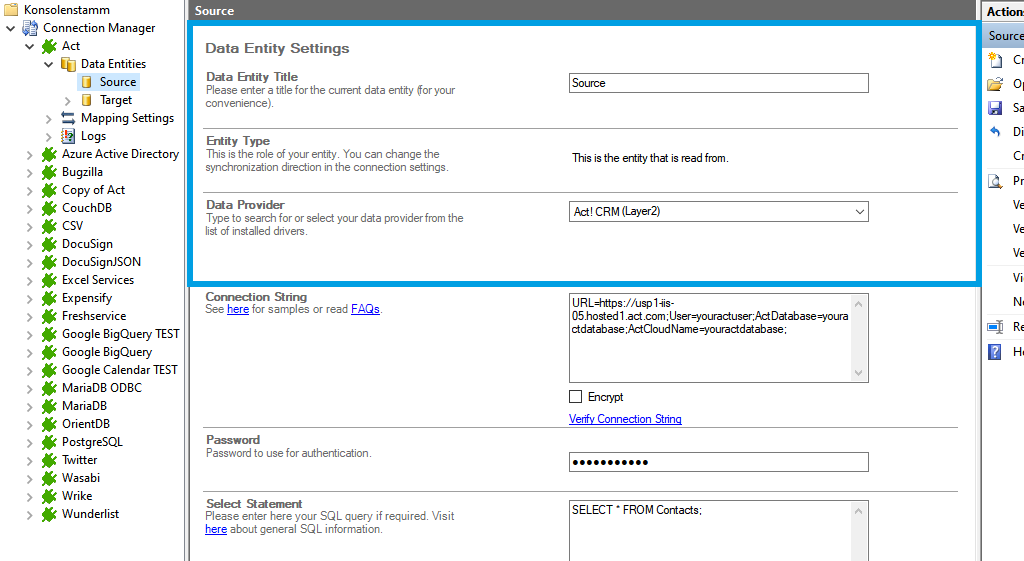 Step 2 ActCRM integration source setup.png