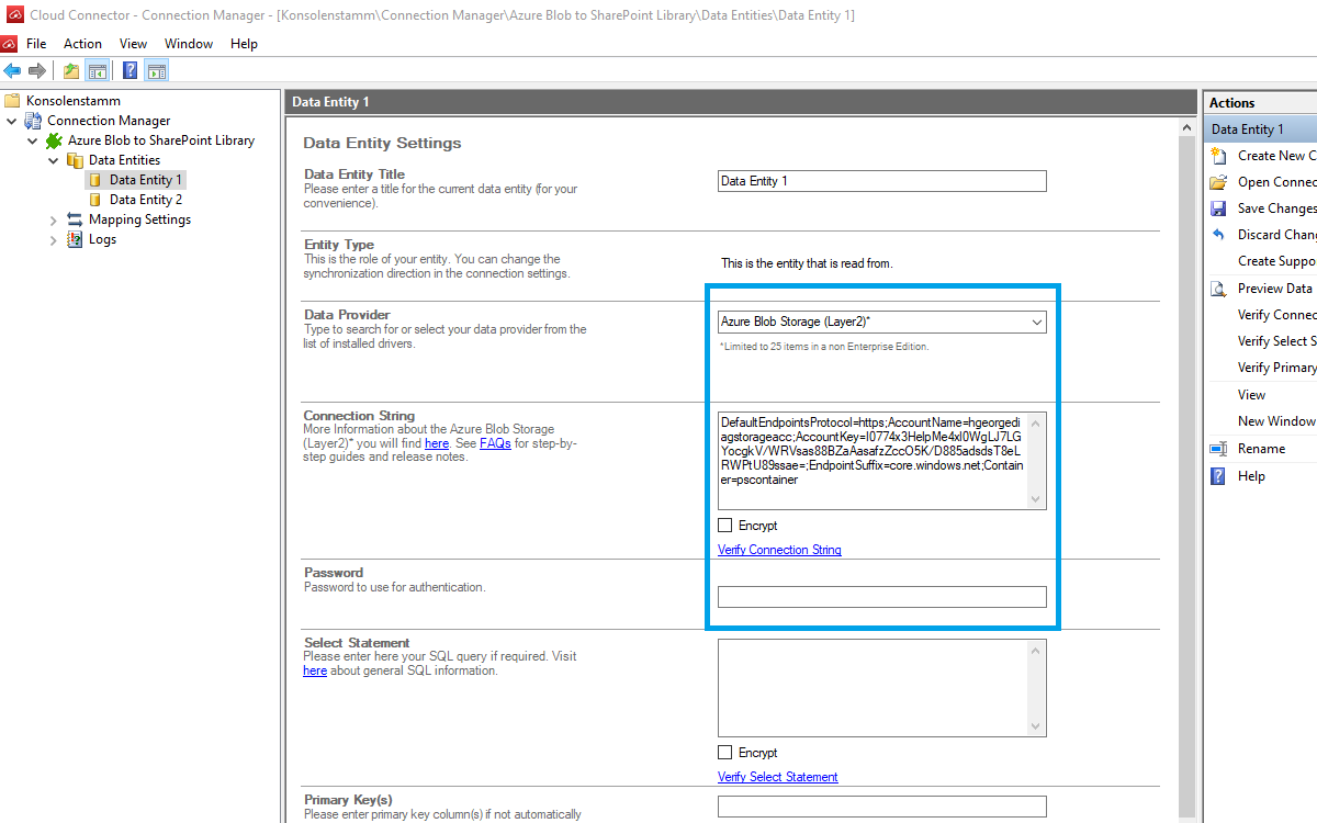 Layer2 Cloud Connector Entity 1 Configuration