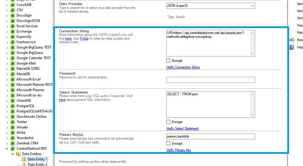 Step 2.5 CentralStationCRM integration connection string setup.png