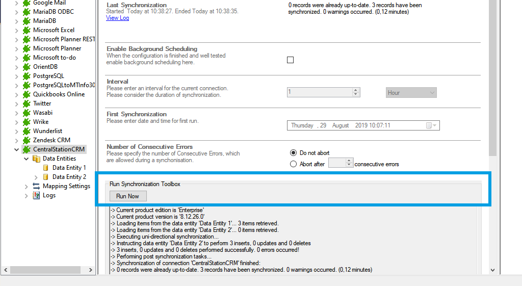 Step 5 CentralStationCRM data integration start.png