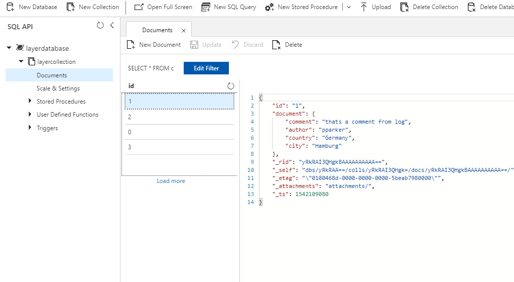 CosmosDB integration ready