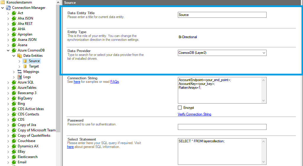 Step 2 CosmosDB integration source setup.png