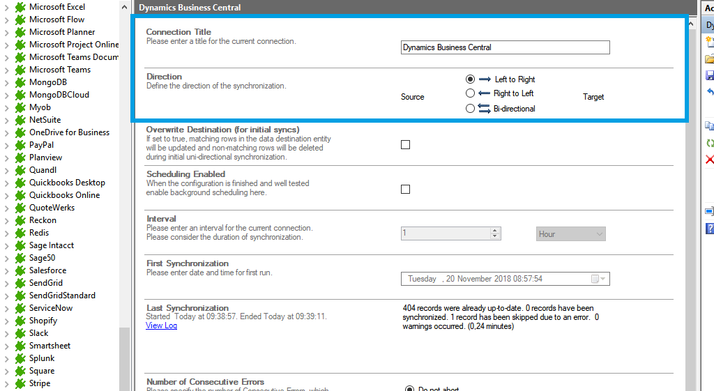 Step 1 Dynamics 365 Business Central connection setup.png