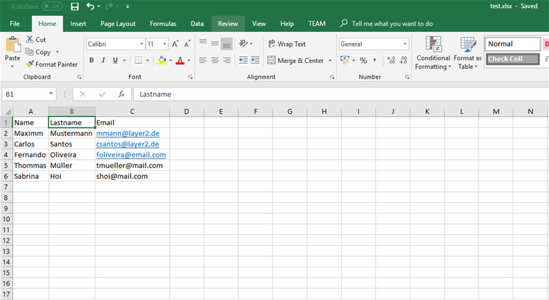 Example: Ready excel data for SharePoint integration