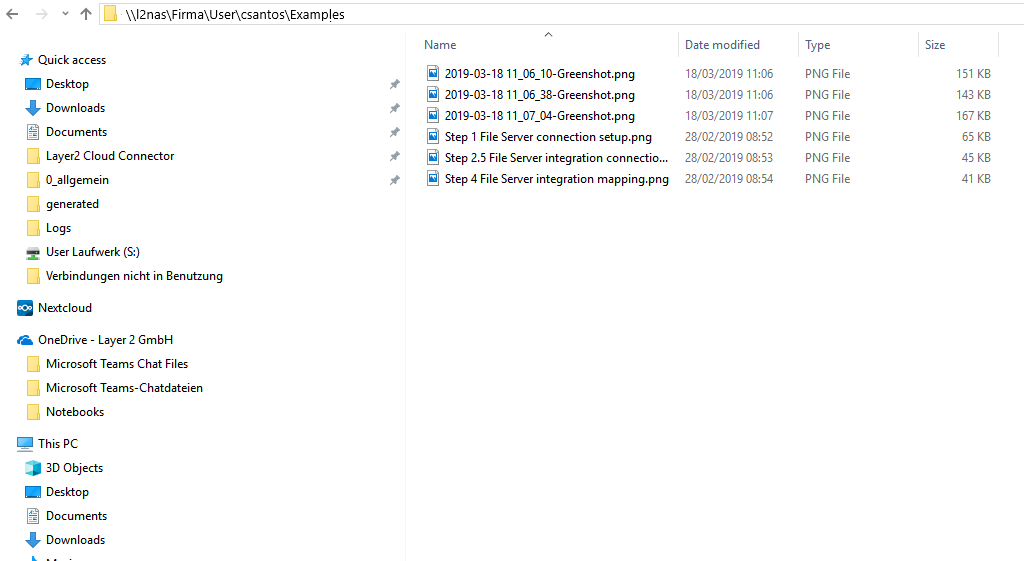 Screenshot of a File Server