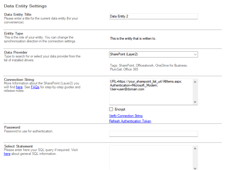 Step 3 Financial Operations target setup