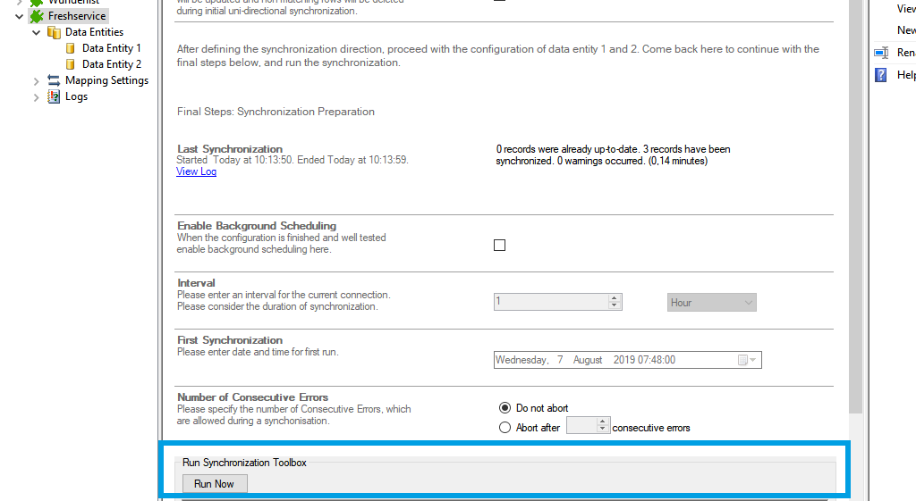 Step 5 Freshservice data integration start.png