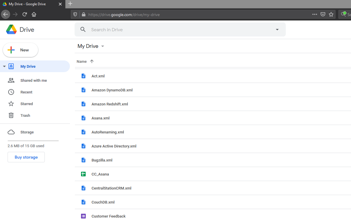 Google Drive Files Access