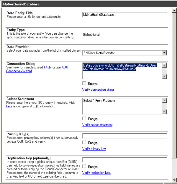 Connection Sample of SAGE Integration