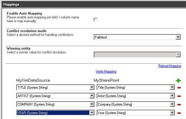 integrate xml datasource office 365 4