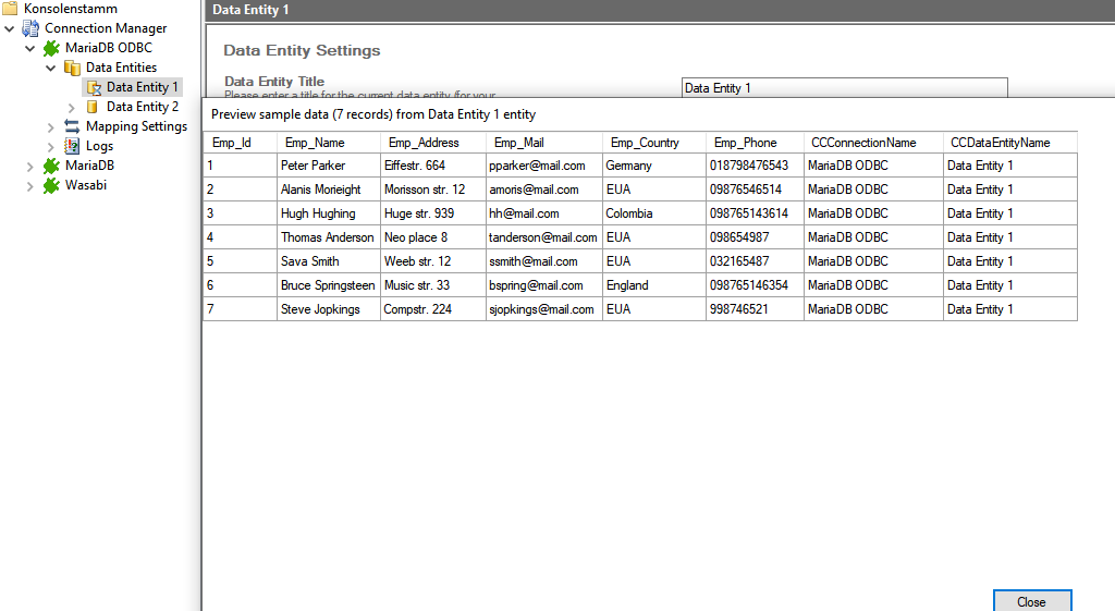 Preview data of MariaDB ODBC integration.png