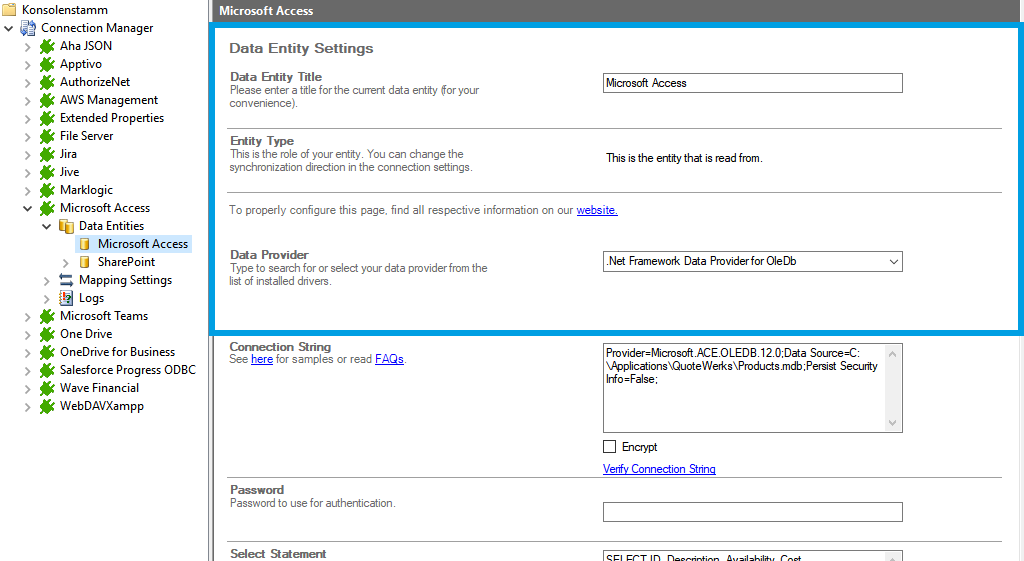 Step 2 Microsoft Access integration source setup.png