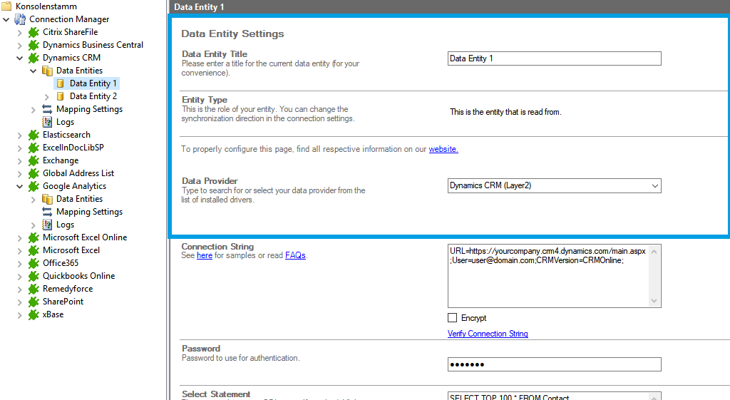 Step 2 Microsoft CRM integration source setup.png