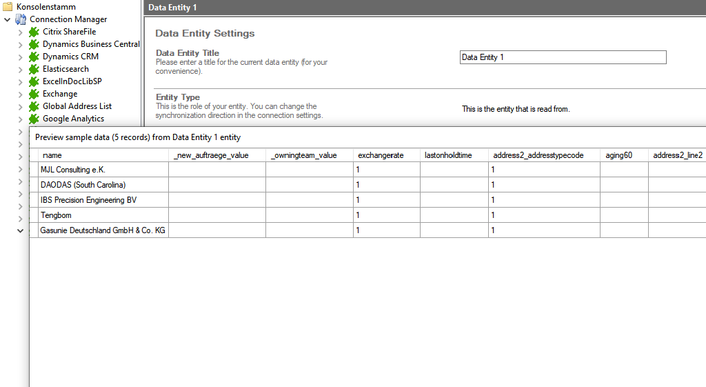 Preview data of Microsoft Dynamics CRM integration.png