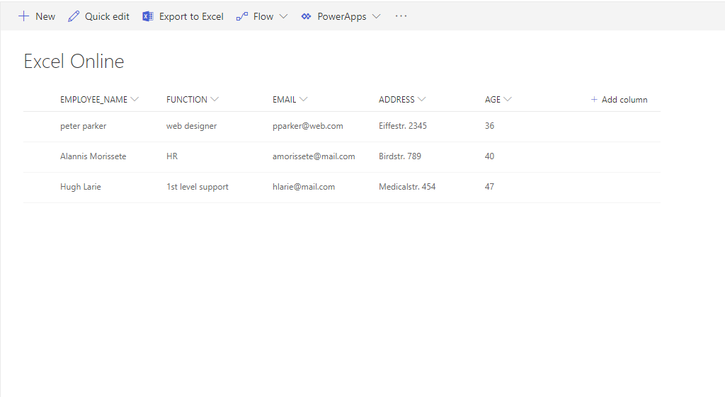 Finished Microsoft Excel Online integration.png