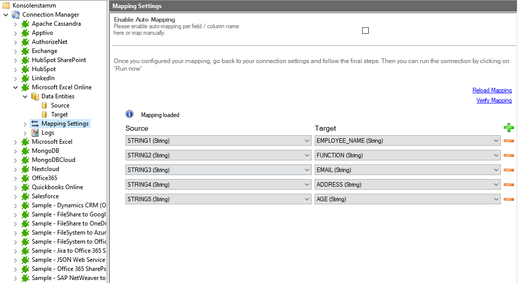 Step 4 Microsoft Excel Online integration mapping.png