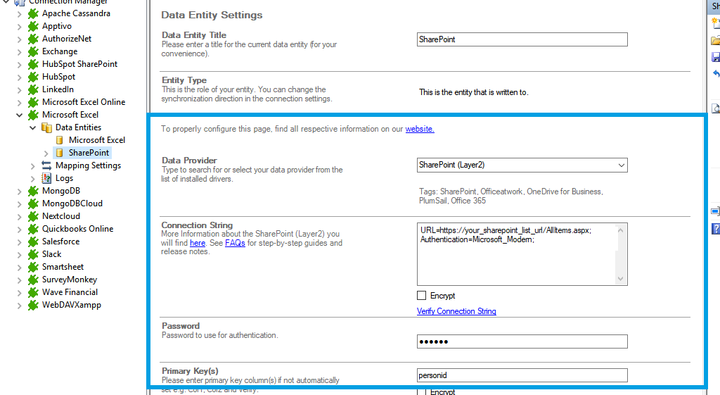 Step 3 Microsoft Excel integration target setup.png