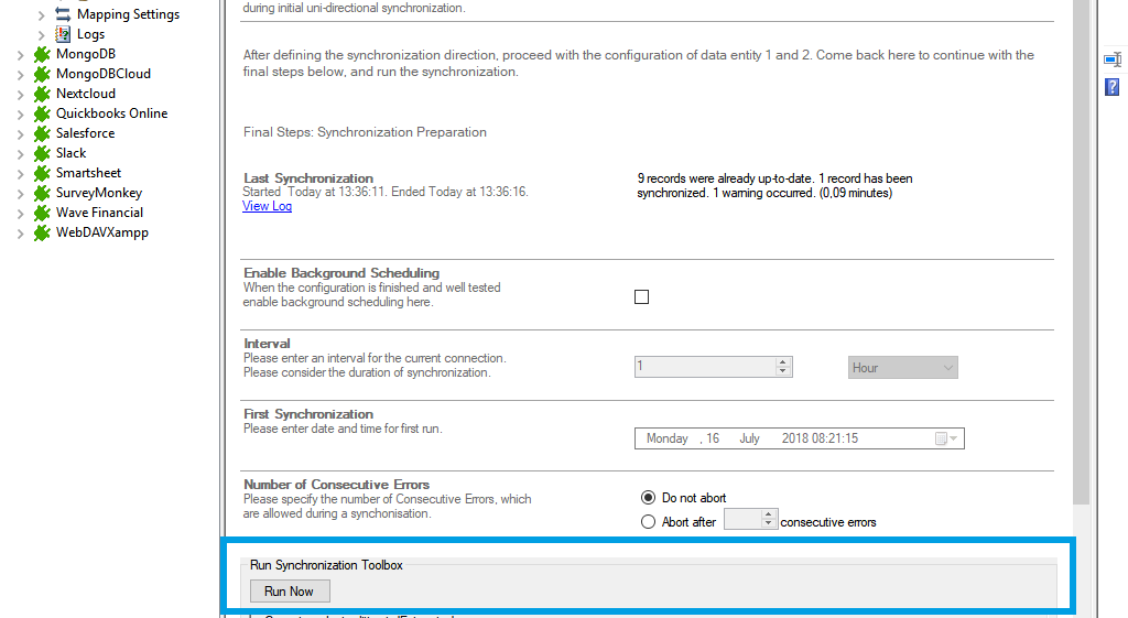 Step 5 Microsoft Excel data integration start.png