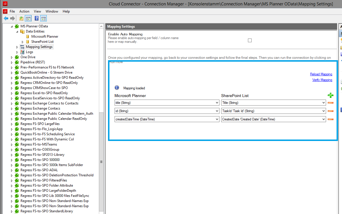 Layer2 Cloud Connector Mapping