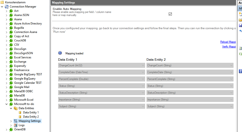 Step 4 Microsoft To-Do integration mapping