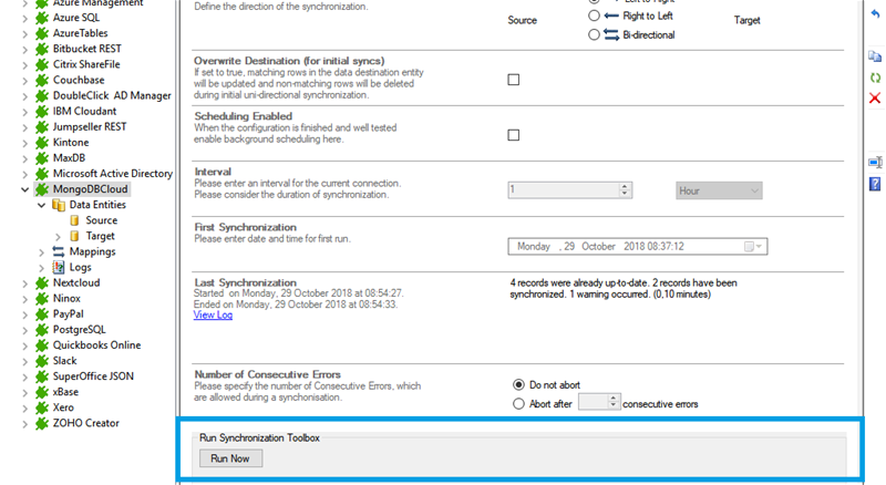 Step 5 MongoDB data integration start