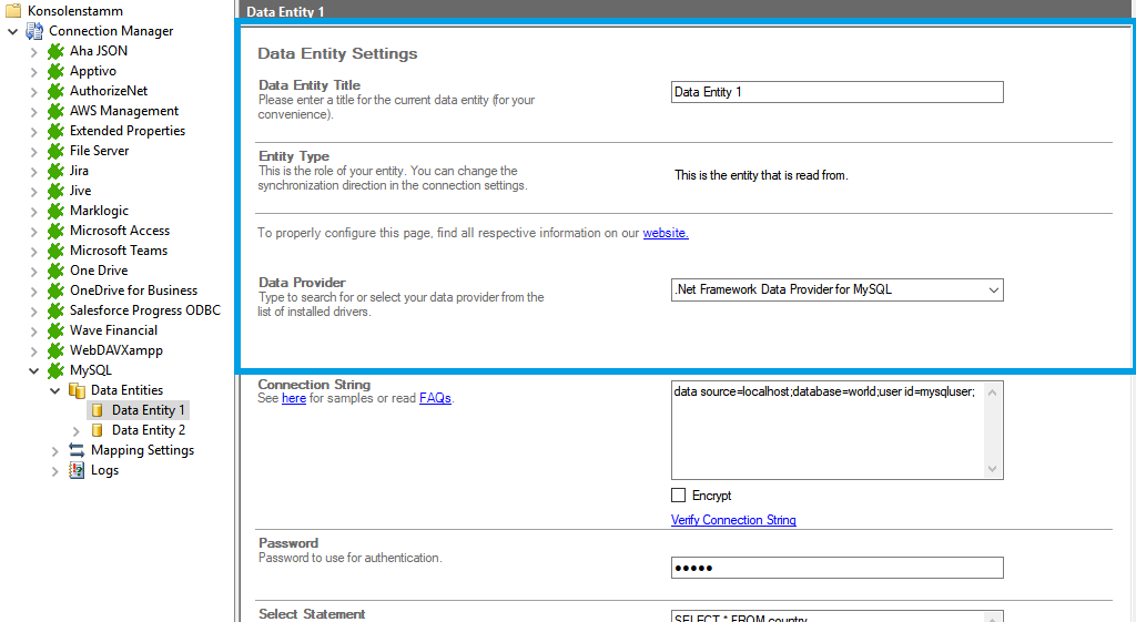 Step 2 MySQL integration source setup.png