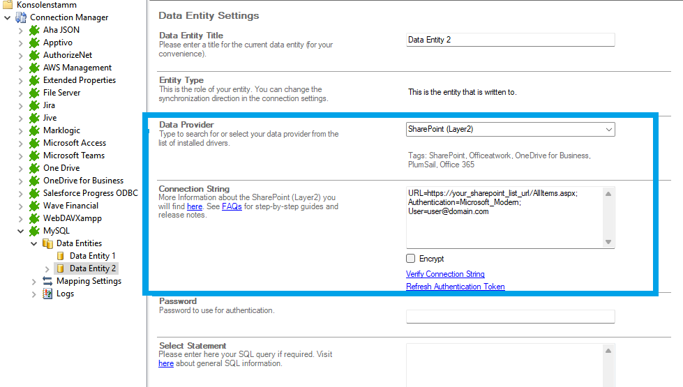 Step 3 MySQL integration target setup.png