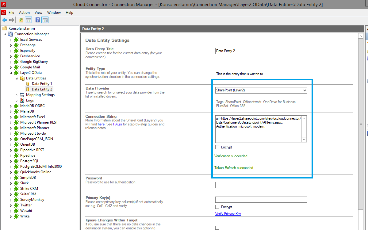 Layer2 Cloud Connector Entity 2 Configuration