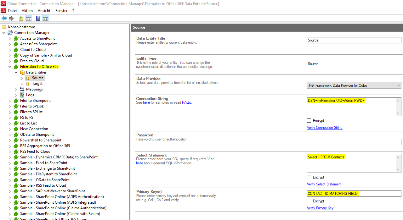 odbc codeless data-integration sychronization filemaker