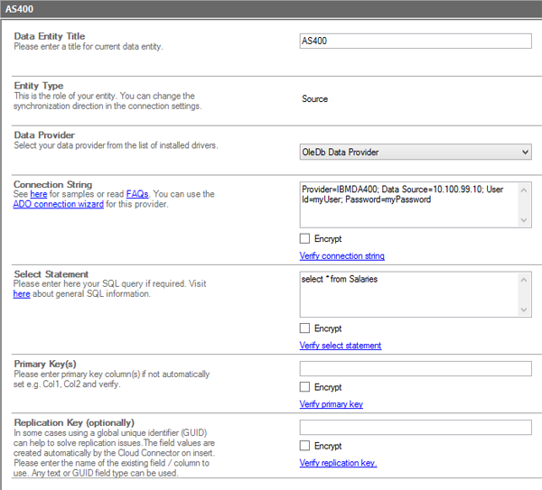 IBM integration connection sample