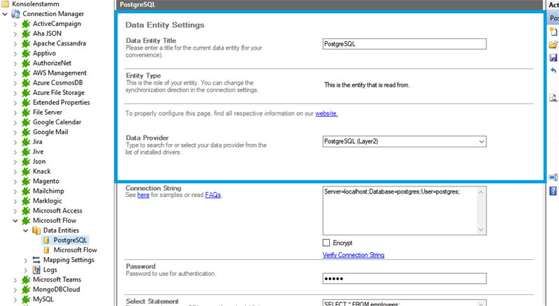 Step 2 PostgreSQL integration source setup.png