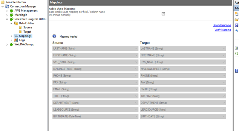 Step 4 Salesforce integration mapping