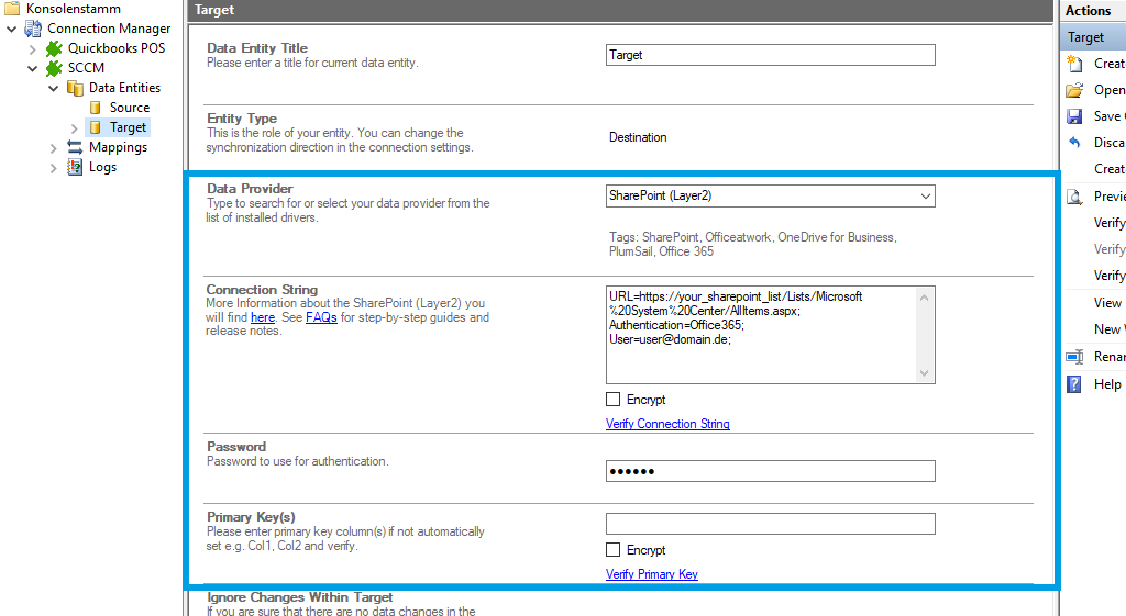 Step 3 SSCM integration target setup