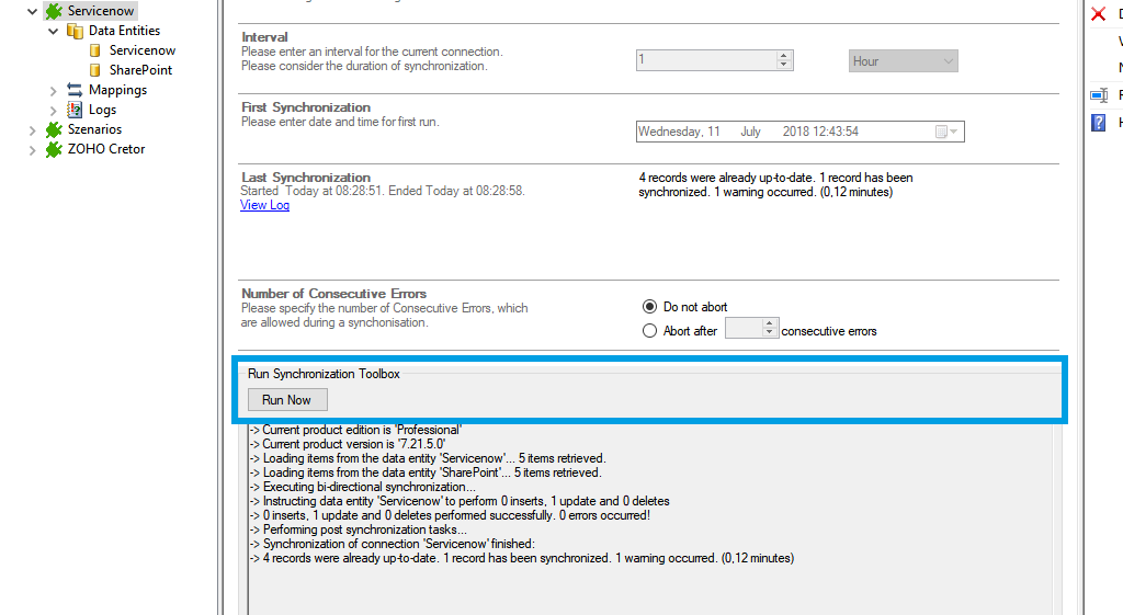 Step 5 Servicenow data integration start.png