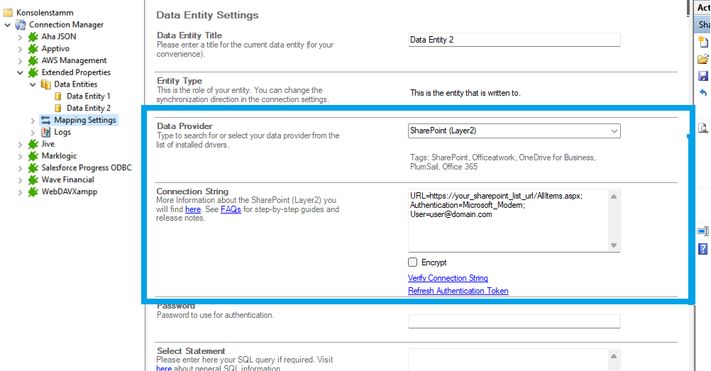 Target setup for smartsheet integration in the Layer2 Cloud Connector