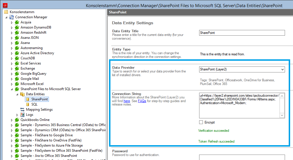 Blob Layer2 Cloud Connector Entity 1 Configuration