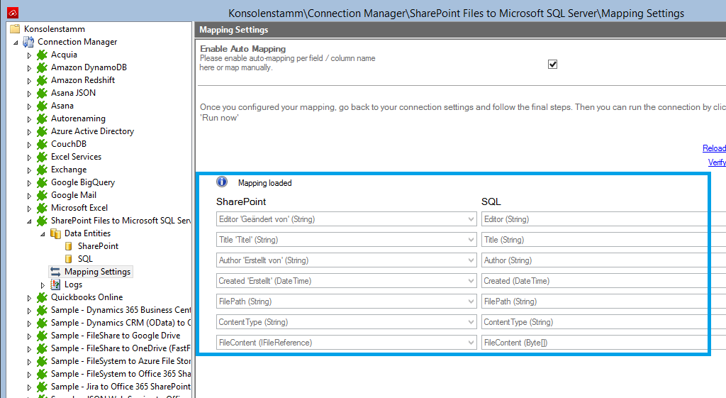 Blob Layer2 Cloud Connector Mapping