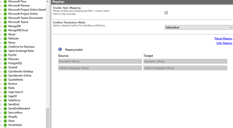 Mapping in the Layer2 Cloud Connector for Square data integration