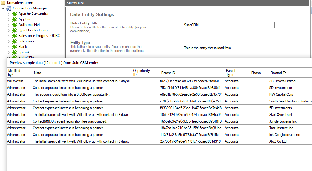 Preview data of SuiteCRM integration.png