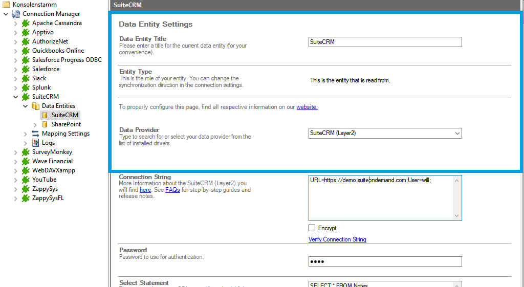 Step 2 SuiteCRM integration source setup.png