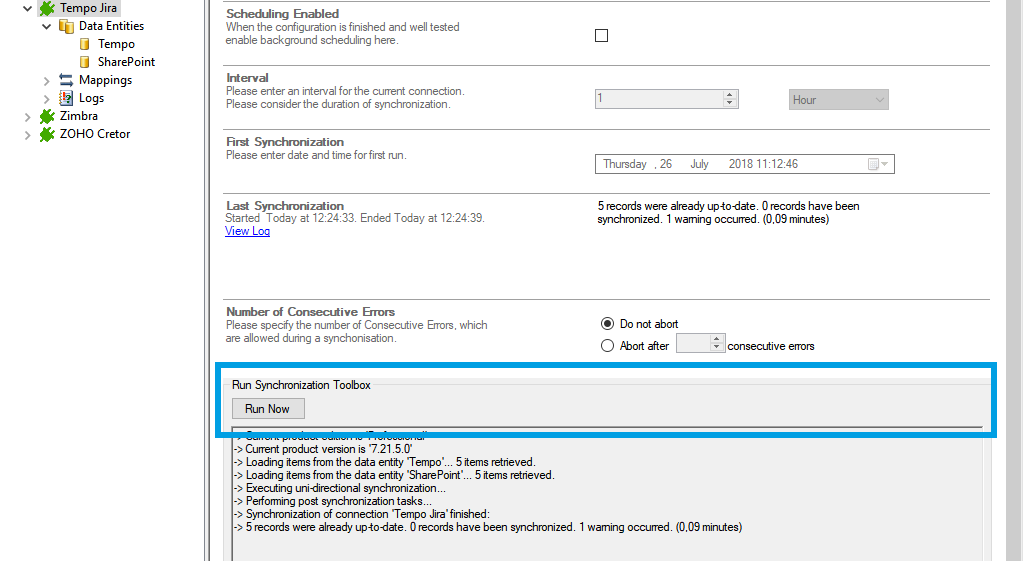 Tempo data integration start with Layer2 Cloud Connector