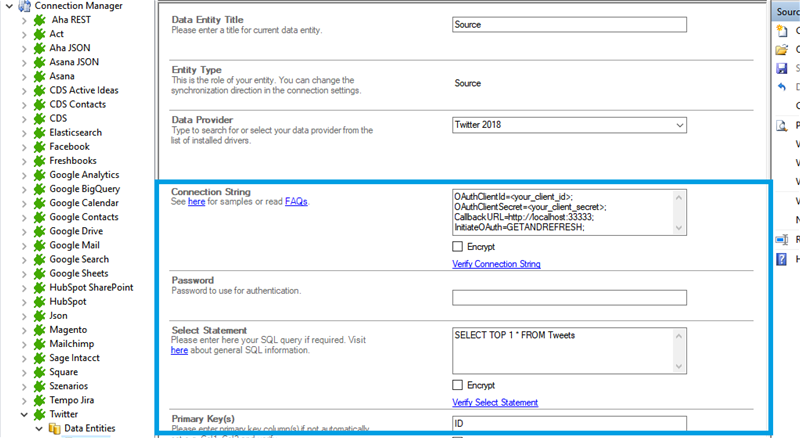 Step 2.5 Twitter integration connection string setup.png